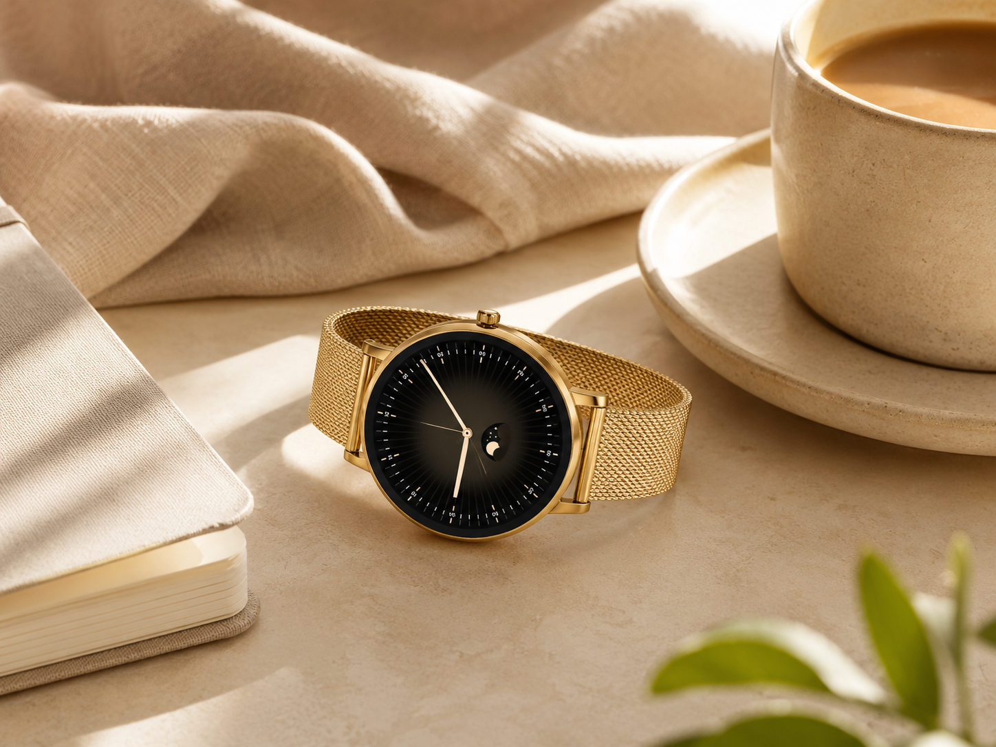 Goldene Zenwatch für den Morgen-Block